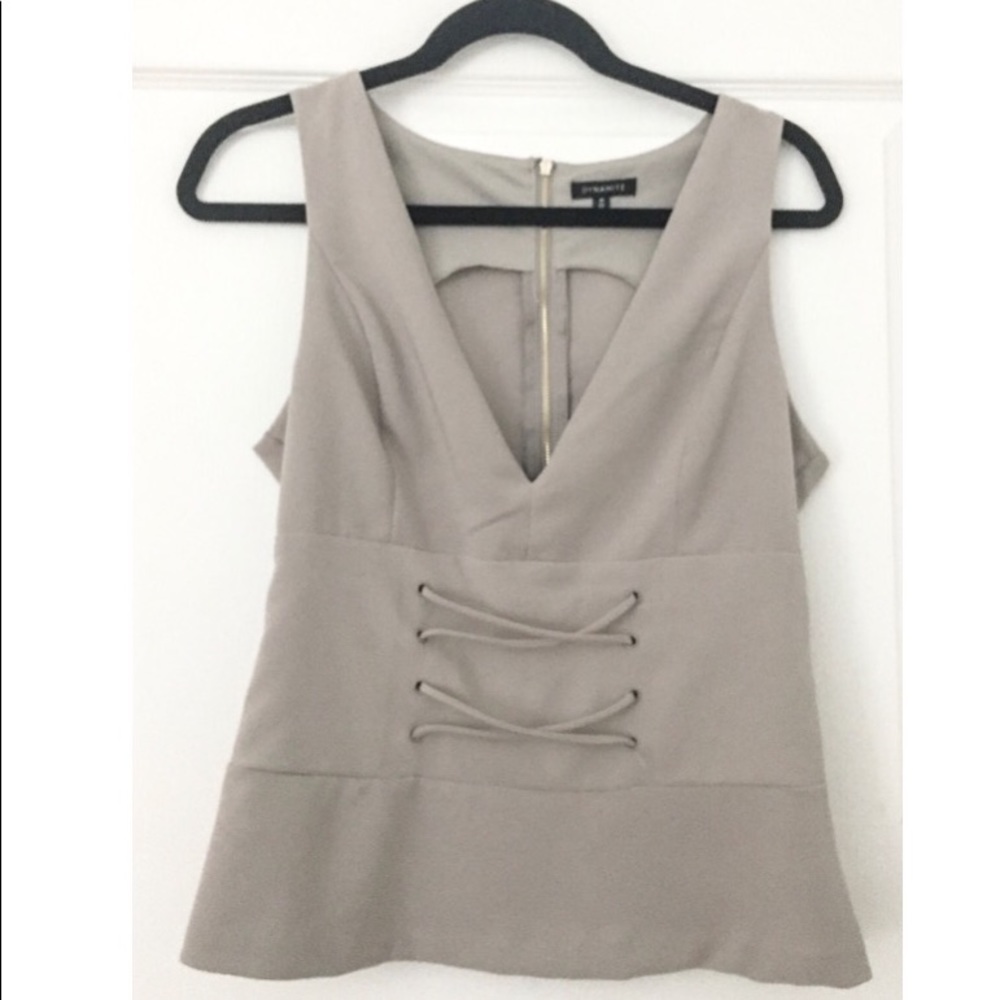 Sexy grey tank top